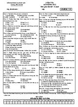Đề kiểm tra 45 phút môn Sinh học Lớp 10 (Ban cơ bản) - Mã đề 210 - Trường THPT Lê Lợi